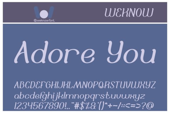 Adore You Font: Whimsical Display Fonts for Handmade Creators