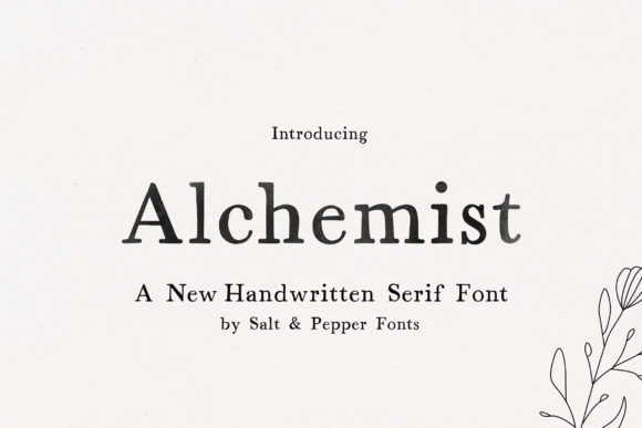 Alchemist: A Handwritten Serif Font for Elegant Branding