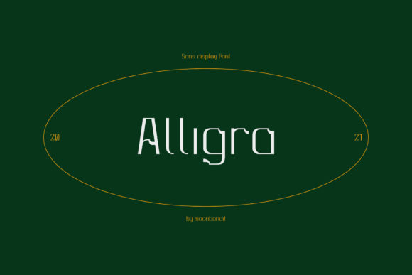 Alligra: A Modern Geometric Display Font for Bold Brand Identity