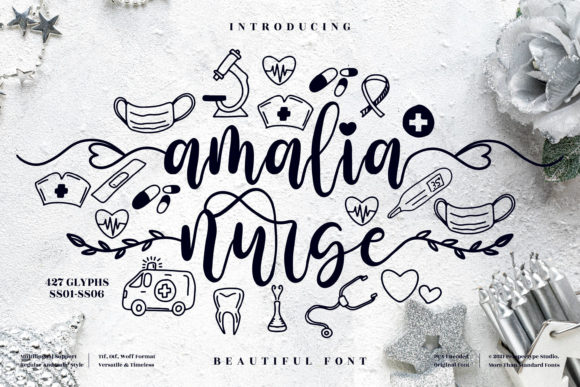 Amalia Nurse Script Font for Elegant Campaign Design