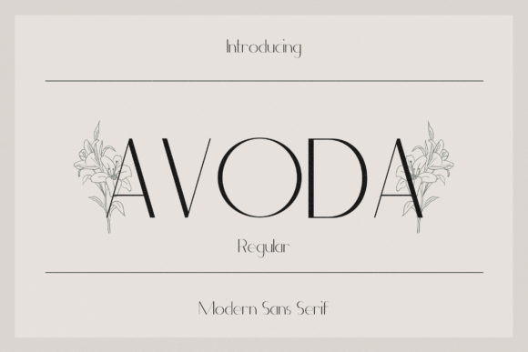 Avoda: An Elegant Sans Serif Font for Editorial Design