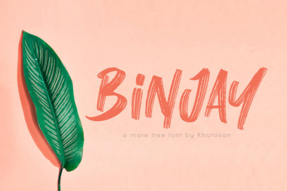 Binjay: A Modern Brushed Handwritten Font for Editorial Warmth
