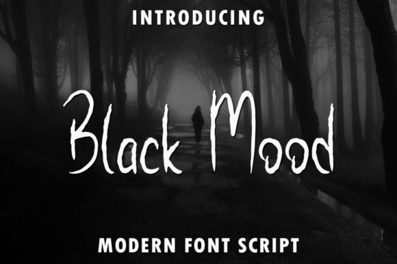 Black Mood: A Script Handwritten Font for Creepy Editorial Impact