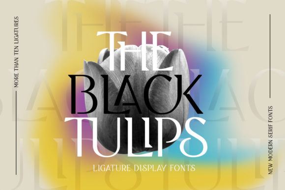 Black Tulip: An Elegant Serif Font for Editorial Design