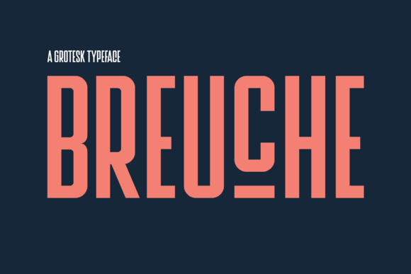 Breuche Display Font for Bold, Memorable Branding