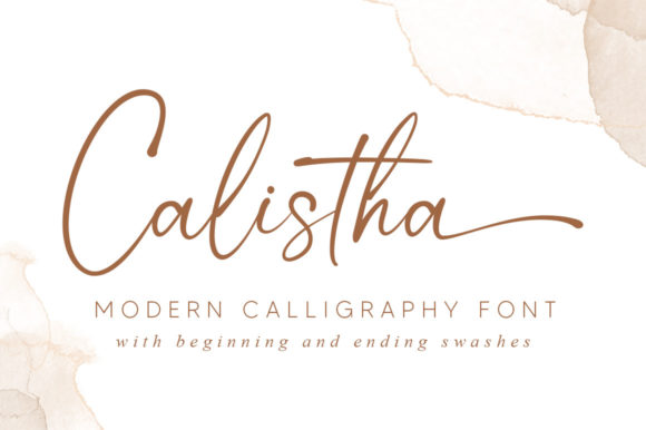 Calistha: A Thin-Lettered Script Font for Editorial Elegance