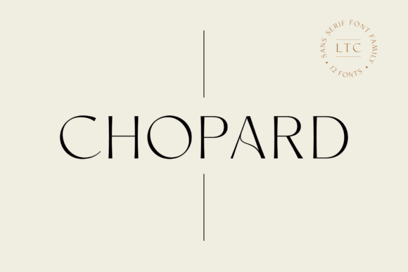 Chopard: An Elegant Modern Sans Serif Font for Editorial Design