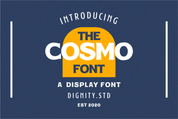 Cosmo Font: A Bold Display Typeface for Makers