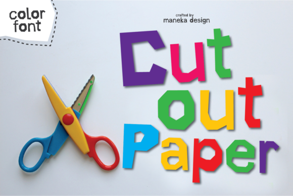 Cut out Paper Font for Handmade Crafters