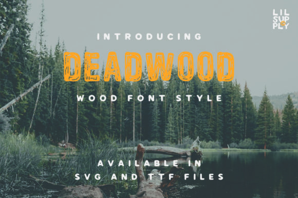 Deadwood Display Font for Handmade Brands & Nature-Inspired Crafts
