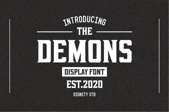 Demons: A Bold Display Font That Commands Attention