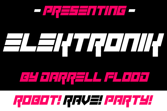 Elektronik Display Font for Bold Digital Branding