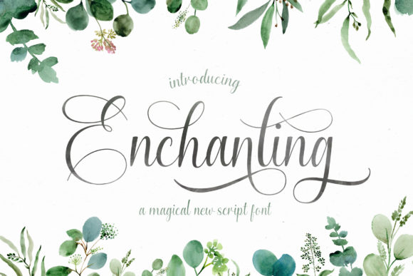 Enchanting Script Font for Handmade Branding & Printables