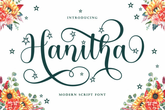 Hanitha: A Delicate Script Handwritten Typeface for Elegant Editorial Design