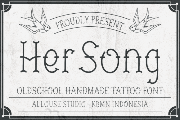 Her Song Font: A Thin-Lettered Display Typeface for Elegant Branding