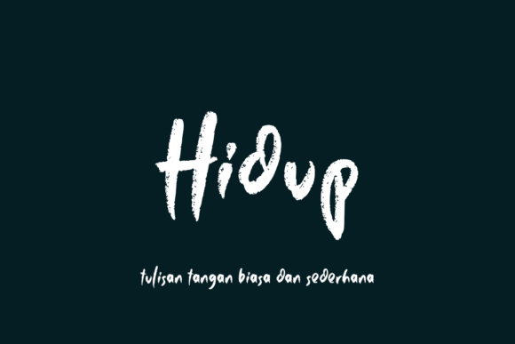 Hidup Display Font for Bold Digital Branding