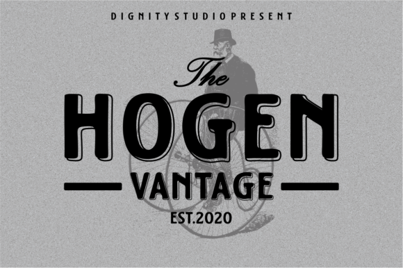Hogen Vantage Display Font for Bold Handmade Designs
