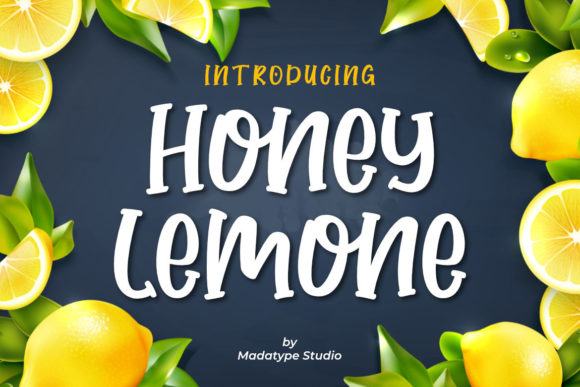 Honey Lemone Display Font for Playful Brand Identity