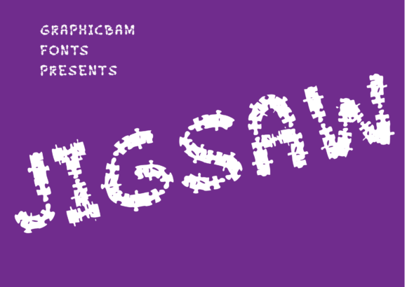 Jigsaw Font: A Playful Display Typeface for Editorial Charm