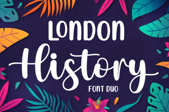 London History Duo: A Script Handwritten Font for Elegant Brand Identity