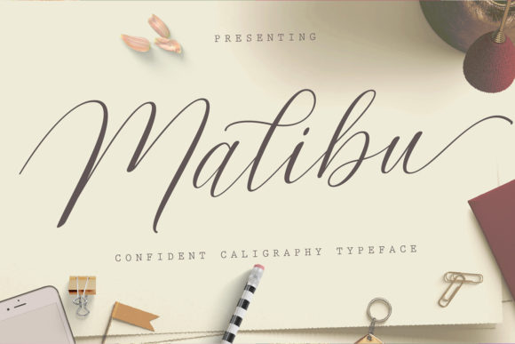 Malibu Script Font for Elegant Campaign Typography