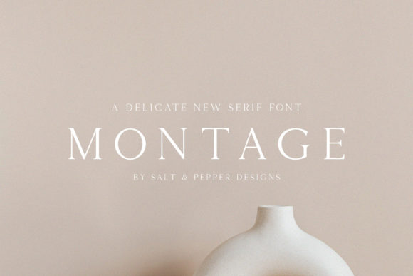 Montage Serif Font for Luxury Handmade Design
