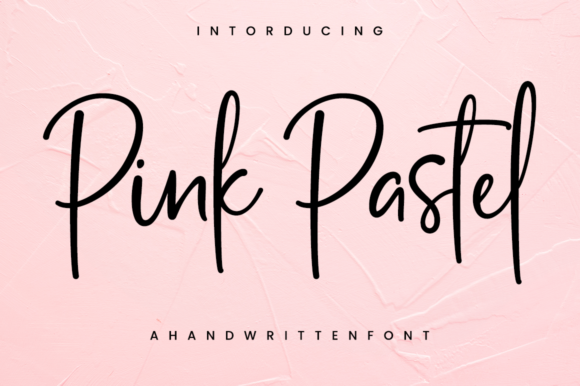 Pink Pastel Script Font for Elegant Editorial Design