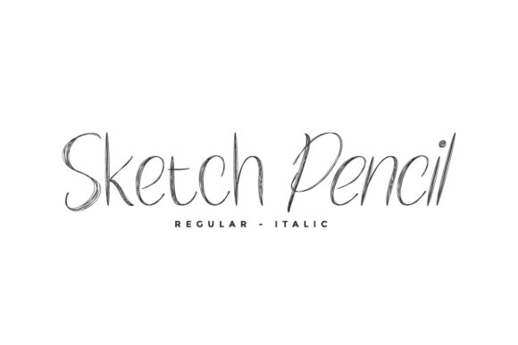 Sketch Pencil Font for Handmade Charm