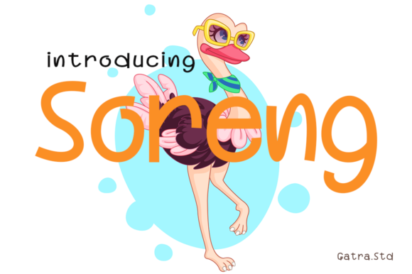 Soreng Display Font for Bold, Playful Campaign Visuals