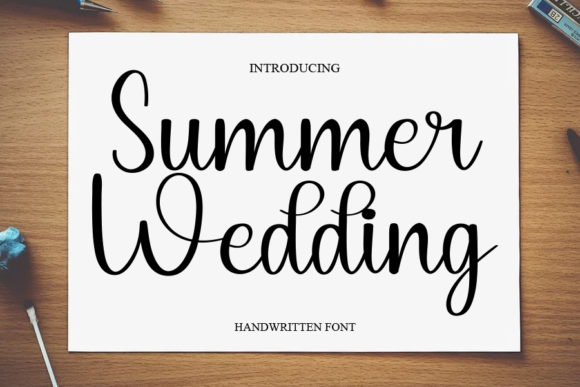Summer Wedding Script Font for Elegant Editorial Design