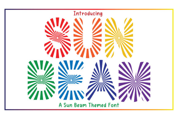 Sun Beam Display Font for Bold, Textured Branding