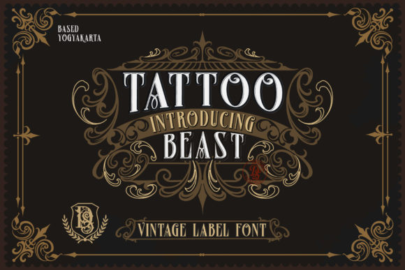 Tattoo Beast: A Bold Blackletter Font for Standout Branding