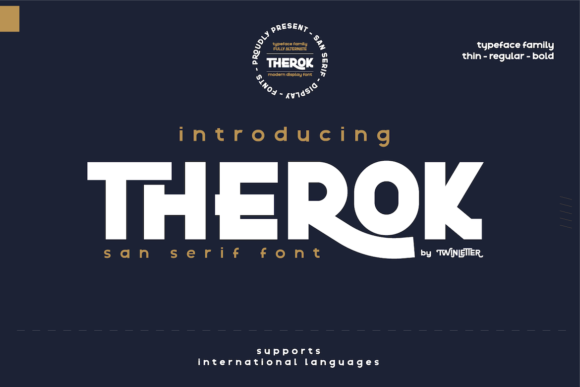 Therok: A Bold Display Font for Speed and Power Branding
