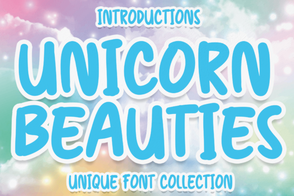 Unicorn Beauties Font for Playful Kids’ Printables & Crafts