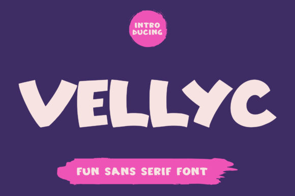 Vellyc: A Bold Display Font for Playful Brand Identity