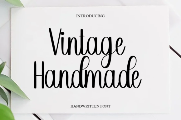 Vintage Handmade Font for Timeless Branding & Eye-Catching Logos